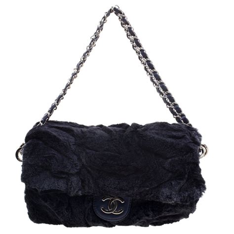 chanel fur flap|vintage Chanel single flap.